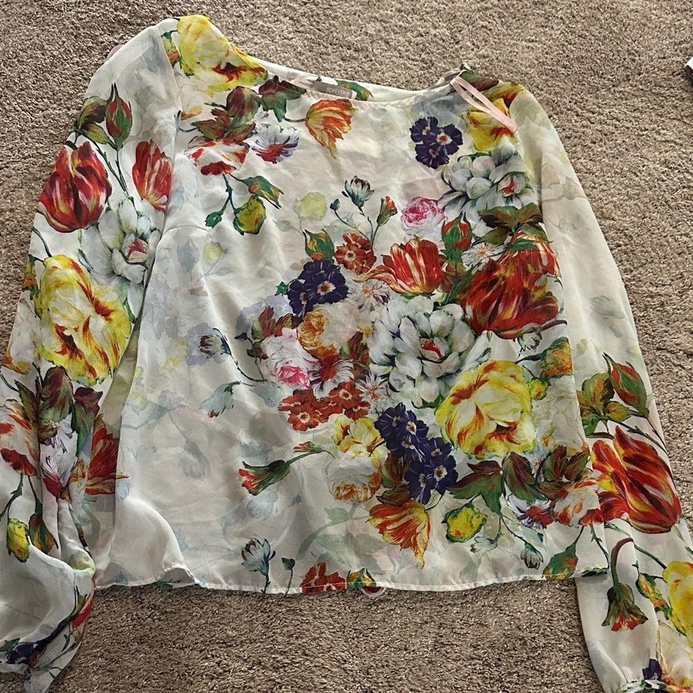Forever 21 Multicolor Floral Blouse